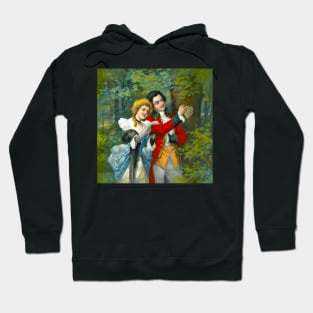 Valentine couple record their love on a tree Hoodie